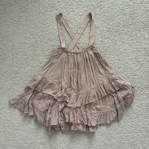 Free People Ruffled Tank Top